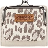 Montana West Wrangler Women's Wallet Leopard Print Wallets RFID-blocking Small Bifold Credit Card Holder with Kiss Clasp WG366-W116BG