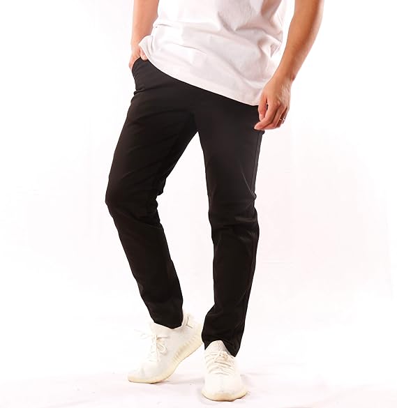 Amazon ナイラス Nylaus チノパンツ メンズ ストレッチ スーパーストレッチ 360度ストレッチ Allwayストレッチ スキニー スリム 細身 無地 黒 ベージュ 紺 秋 冬 ストレッチパンツ スキニーパンツ イージーパンツ お洒落 携帯安定 ブラック Ll ロングパンツ 通販