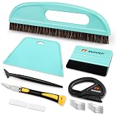 WRAPXPERT Wallpaper Smoothing Tool,Wallpaper Tools Included Felt Squeegee,Craft Knife,Wallpaper Brush,Wallpaper Scraper Tool for Peel and Stick Wallpaper,Window Tint Film,Wallpaper Adhesive