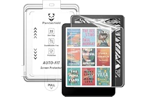 PandaShield 2-Pack Screen Protector with Auto-Alignment Tool for Paperwhite 6 (12th Gen, 7”), Colorsoft,Boox Go 7, Kobo Aura 2, Original Matte Texture, Anti-Glare,Bubble-Free,Paper-like