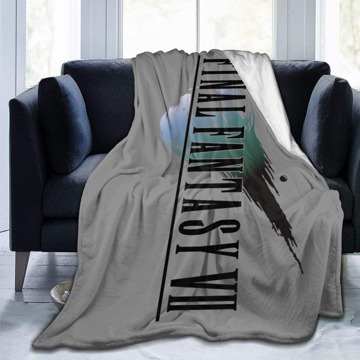 NanZYang Fleece Blanket Final Fantasy VII Cozy Bed Linen Microfiber Lightweight Super Soft Luxury Sofa Warm Yoga Mats Blankets Throw Size 50x40 60x50 80x60 Inch