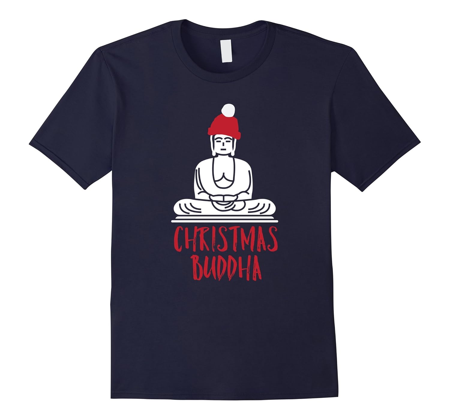 Christmas Buddha Funny Xmas Yoga Meditation T Shirt-ANZ