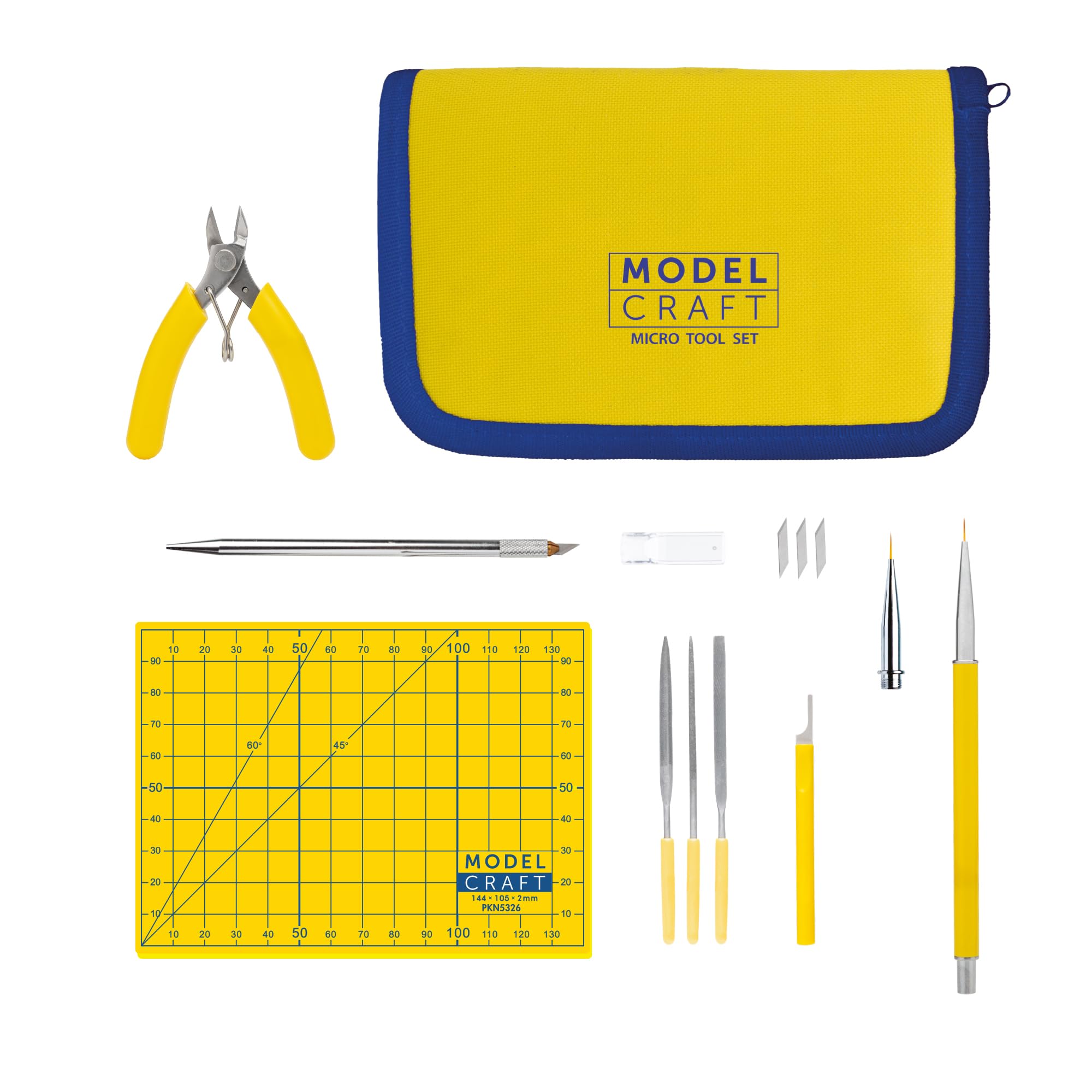 Modelcraft Micro Tool Set – Precision Modelling Hobby Kit for Scale Model, Wargaming, Gundam, Craft, Building & Repairing Models