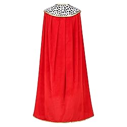 2PC King Queen Robe Halloween Costume Cosplay