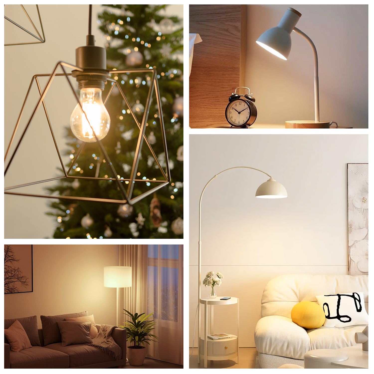 E27 LED Energieklasse A Glühbirne, 3.8W 806LM 3000K Warmweiß, 6 Stück 5