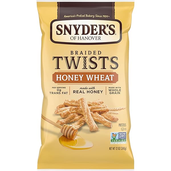 SNYDER’S OF HANOVER PRETZELS, BRAIDED PRETZEL TWISTS HONEY...