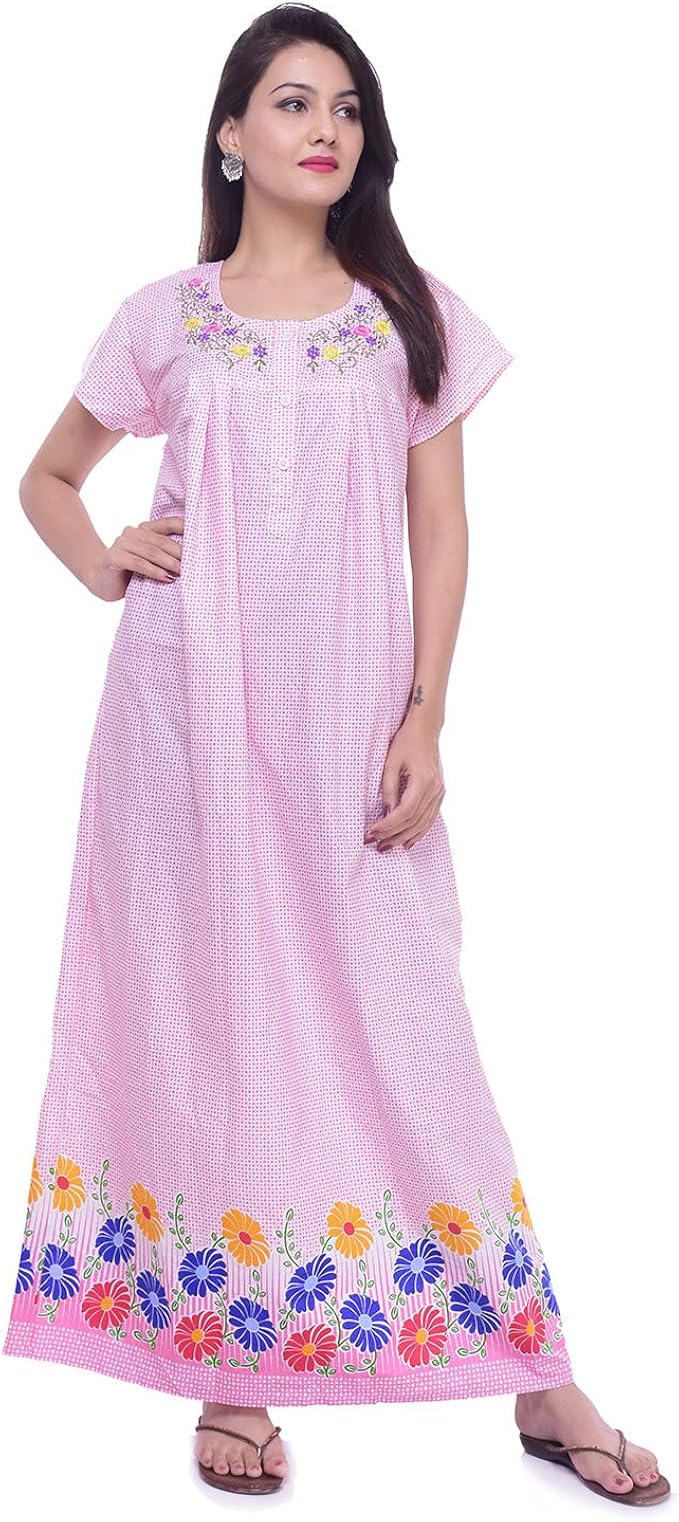 pink colour gown