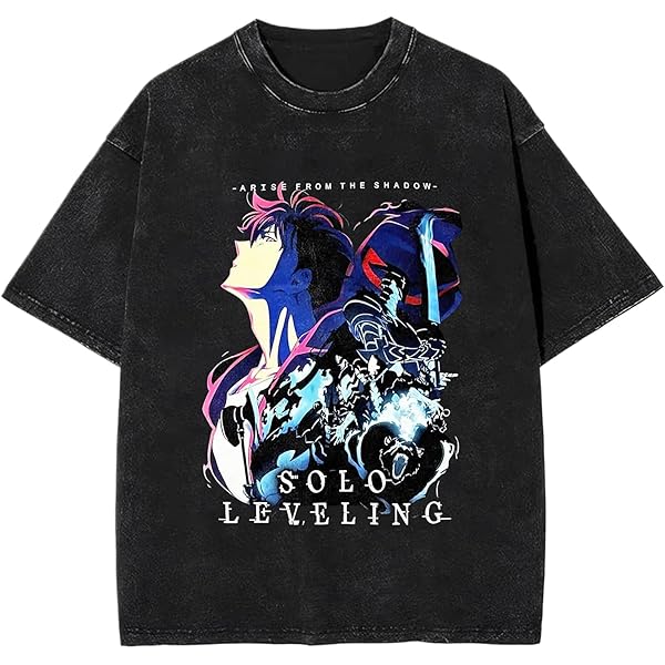 Solo Anime Leveling Tour Anime Casual T-Shirt Unisex Vintage