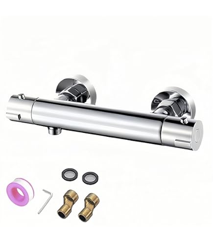 Brass Thermostatic Mixing Valve Constant Water Temperature Shower - View #9