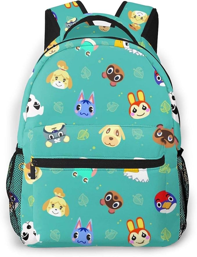 TUBIAZICOL Animal Crossing Leaf Laptop Backpack Casual Large Teen Girls