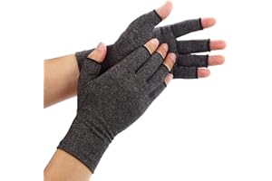 Duerer Arthritis Gloves Women Men, Carpal Tunnel, Rheumatiod, Tendonitis, Fingerless Hand Thumb Compression Gloves