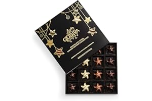GODIVA CHOCOLATIER Godiva Holiday Stars Collection Gift Box, Festive Star-Shaped Chocolates with Ganache, Caramel & Raspberry Filling, Limited Edition Holiday Assortment, 16 Pc