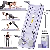 Foldable Pilates Reformer Ab Machine with Automatic Rebound Function for Home Gym - Core & Abdominal Strength Training Equipm