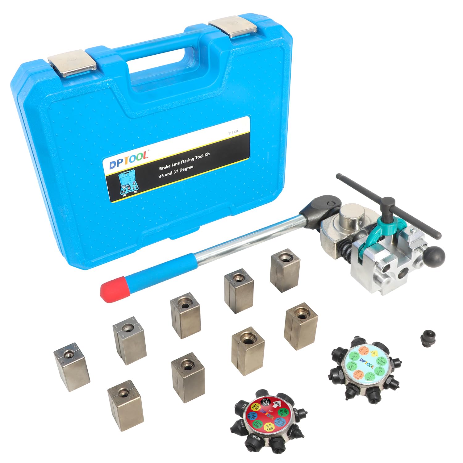 Photo 1 of ***MISSING PIECES*** DPTOOL Brake Line Flaring Tool Kit, 45 and 37 Degree Single, Double and Bubble Flares, Brake Line and Tubing Flaring Tool for 3/16", 1/4", 5/16", 3/8" and 4.75mm Tubing