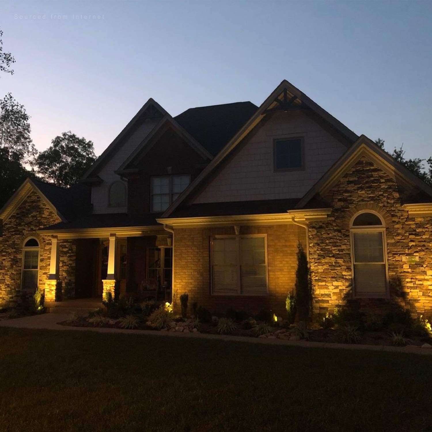 LEONLITE 4W LED Landscape Spotlight, AC/DC 12V Low Voltage Garden Lights, IP65 Waterproof Non-Dimmable, ETL Listed, Bronze Aluminum Housing, 3000K Warm White, Pack of 4: Home Improvement