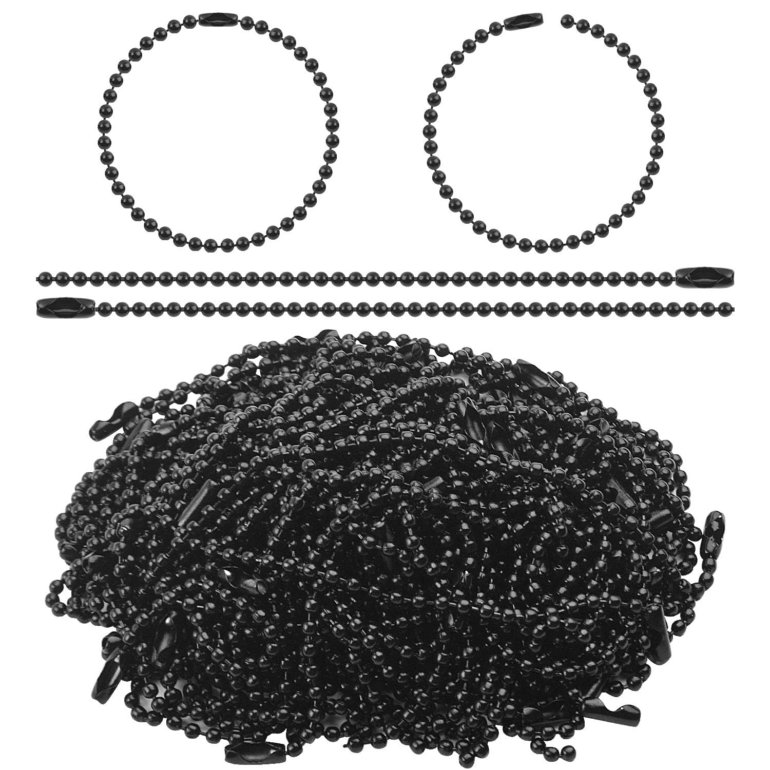 不明 ボールチェーン コネクター付き シルバー 12cmの商品画像