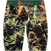 Ethika Men’s Boxer Brief, Knee Length, 4-Way Stretch Performance Underwear with Graphic Prints - Big Dope