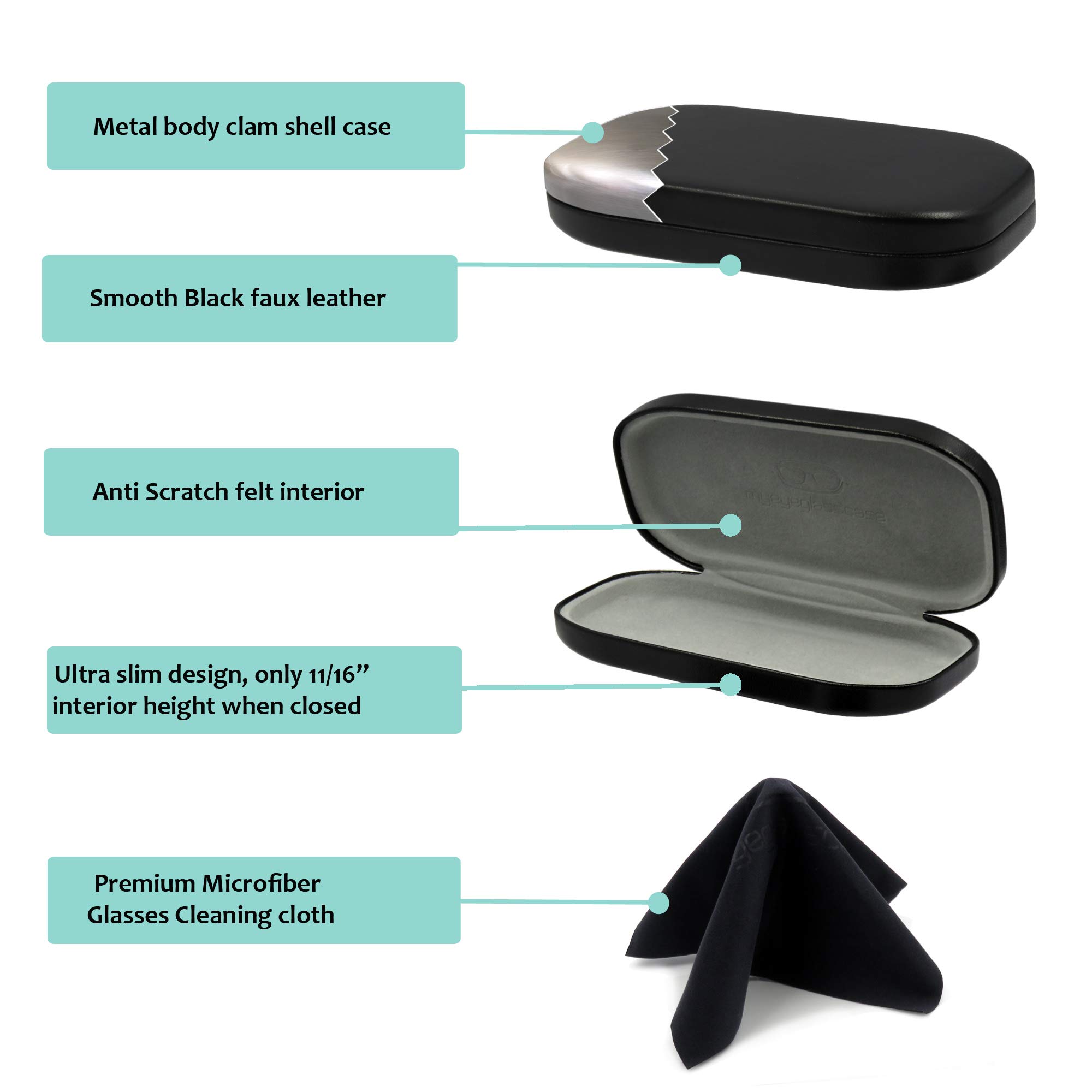 Sunglass Clip Case ultra thin clip on sunglasses case for eyeglasses