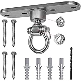 Dakzhou Swing Hanger Heavy Duty Anti-Rust 180° & 360° Bearings1500 lb Capacity Smooth Rotation for Indoor Outdoor Swing Chairs, Hammocks, Playgrounds, Yoga