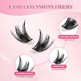 Sixstarhair Sixstarhair Individual Lashes 80D DIY Volume Cluster 8-16mm view 4