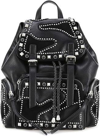 mochila tachuelas negra