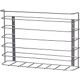 Household Essentials Tall Door Mount Cabinet Organizer, Sturdy Steel Wire Frame, Elegant Nickel Powder Finish, Mounts to Solid Surface, Included Hardware, Great for Tall or Large Items