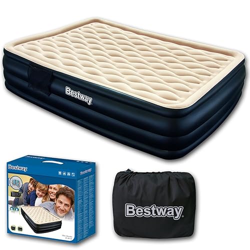 Bestway Airbeds Flocked Restaira Quick Inflation Coil Beam Indoor Air