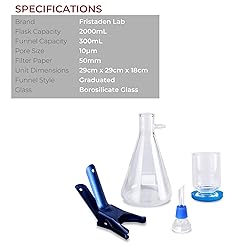 Fristaden Lab Vacuum Filtration Apparatus Kit