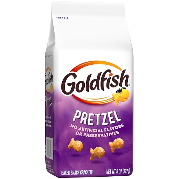 GOLDFISH PRETZEL CRACKERS, 8 OZ BAG
