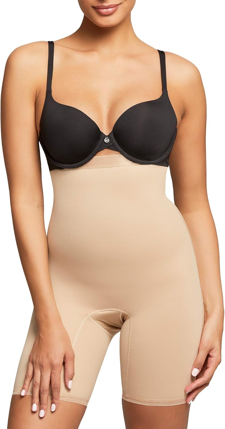 Thigh Slimmers Montelle Womens Thigh Shapewear Plus Size Firm Tummy