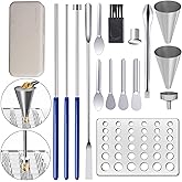 Capsule Filling Tray Kit - Capsules Tools for Maker All Size Empty Gel Capsules 000 00 0 1 2 3 4 5, Lab Spoons Spatulas Scoops Tool