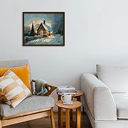 Pretty Jolly DIY Winter Snow House Scene Paint by