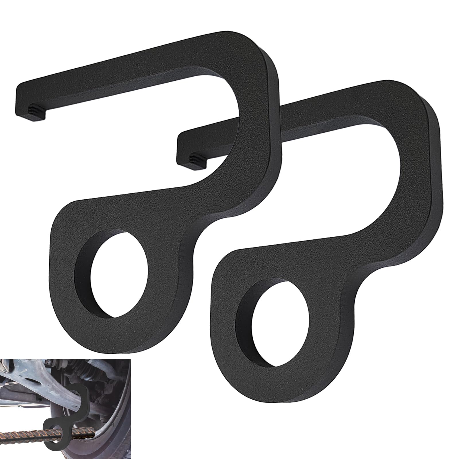 VANROUG 2 PCS Heavy Duty Lower Control Arm Prying Tool, Suspension Specialty Bushing Tool, Remover Suspension Specialty Bushing Designed to Work with a 7/8" Diameter Pry Bar…