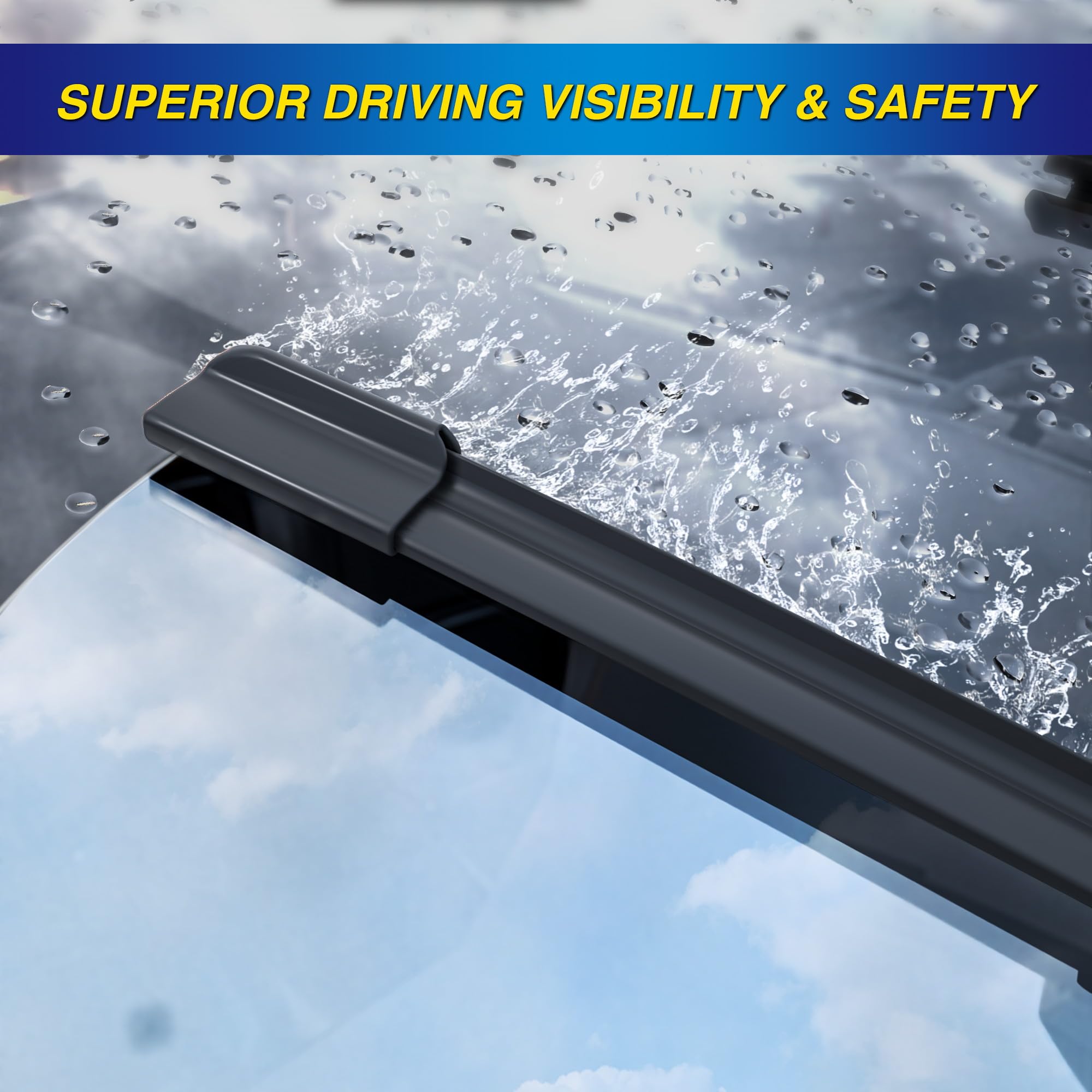 5 PLUS® Silicone Windshield Wipers Replacement for