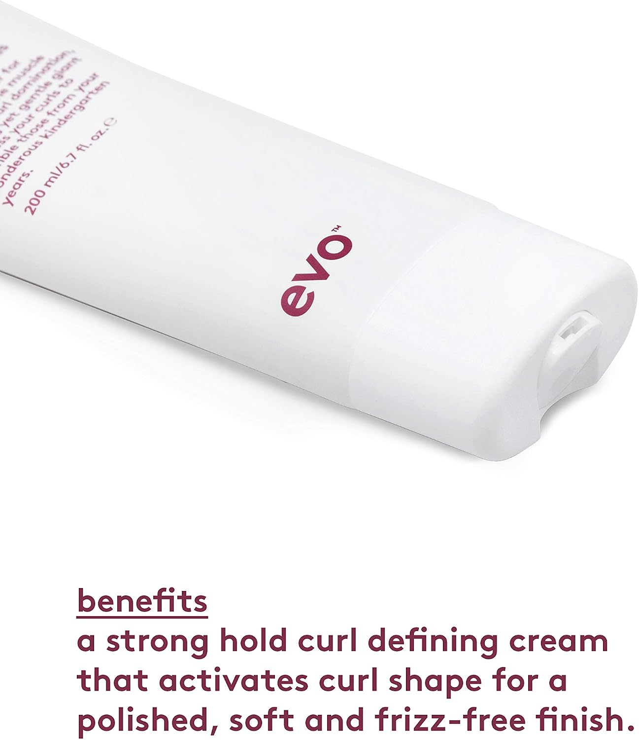 Evo Total Recoil Curl Defining Cream for Wavy & Curly Hair - Strong Hold, Frizz Control & Curl Enhancing Styling Cream - 200 mL - Image 4