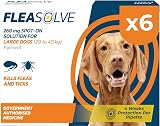 Naqua Flea Treatment Large Dog 6 Pipettes Spot On 20-40 kg