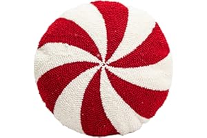 SPEESY Candy Cane Pillow Candy Cane Christmas Decorations Cute Pillows Peppermint Pillow Christmas Candy Cane Shaped Throw Pillow Red and White Christmas Decor for Bedroom Sofa