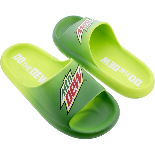 Odd Sox Pepsi & Mt. Dew Fuzzy Slippers - Officially Licensed, Non-Slip, Fun Novelty House Shoes For Adults - View #7