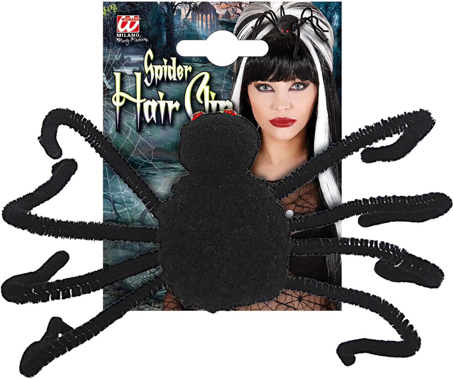 Spider Hairclips Accessory for Halloween Fancy Dress, Black - Image 3