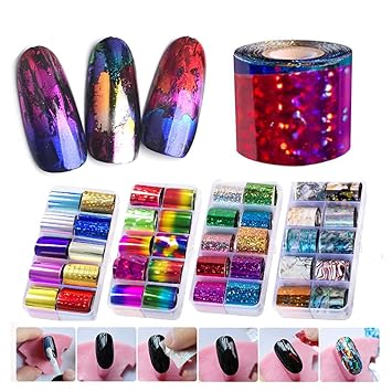 Amazon Com 8 Boxes Nail Foils Set Saviland Different Patterns Nail Amazon Com 8 Boxes Nail Foils Set Saviland Different Patterns Nail
