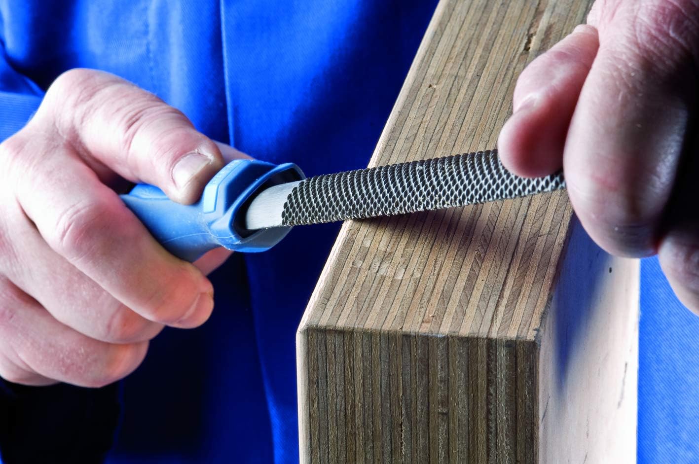 Pferd 11233257 Cut 2 Type Half-Round Wood Rasps, Silver/Blue, 250 mm - Image 3