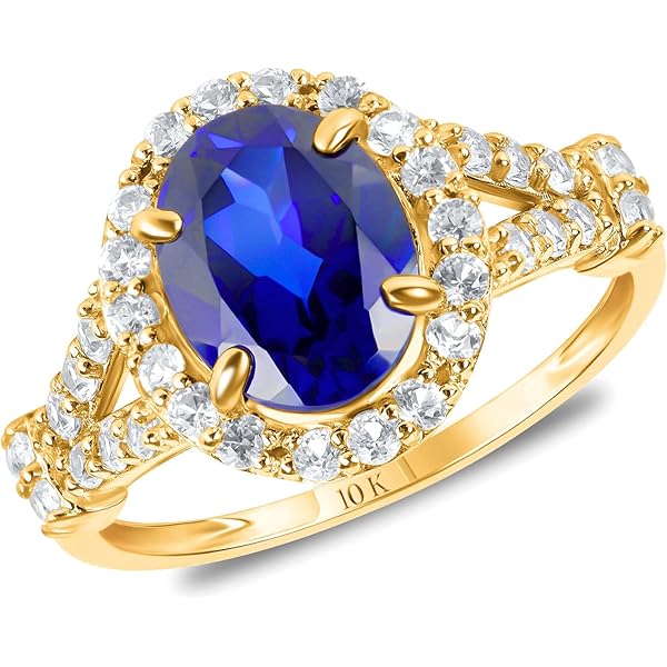 Dainty 10k Yellow Gold Infinity Ring - Halfway CZ Stones, Size 4.5, USA Made - View #2