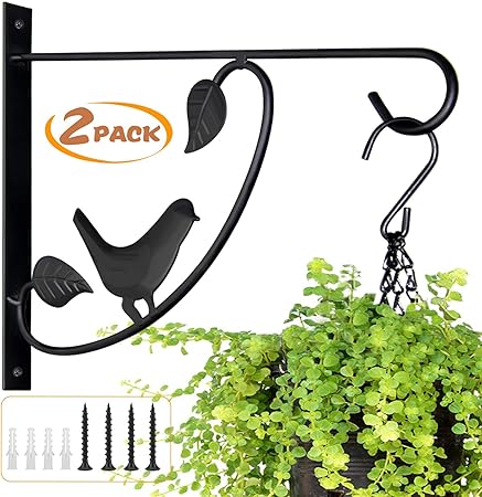 Amazon Com Hanging Plants Bracket 12in Wall Planter Hook Flower