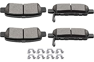 Ceramic Pads Kits,SCITOO 4pcs Rear Brakes Pads Set fit for Infiniti EX35,FX37,FX45,G25,G35,M35,M37,M45,M56,QX50,QX60,QX70,for Nissan 350Z,370Z,Altima,Juke,Leaf,Quest,Rogue,for Suzuki Grand Vitara