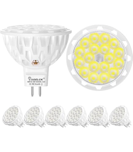 KOHEOPT 2-Pack MR16 5W LED Bulbs – 5000K Daylight, GU5.3 12V Spotlight, 45° Beam Angle, Non-Dimmable, 50W Halogen Equivalent For Landscape & Track Lighting