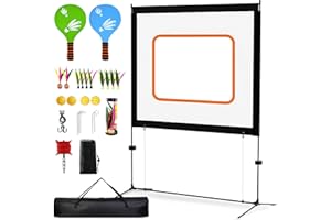 ZIDA Portable Paddle Sport Set with Net - Indoor & Outdoor Play Fun and Friendly Backyard Activities for Family,Easy Assembly