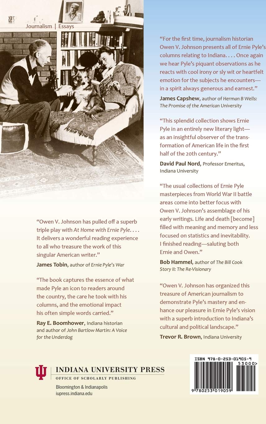 home shows in indiana on At Home With Ernie Pyle Pyle Ernie Johnson Owen V 9780253019059 Amazon Com Books