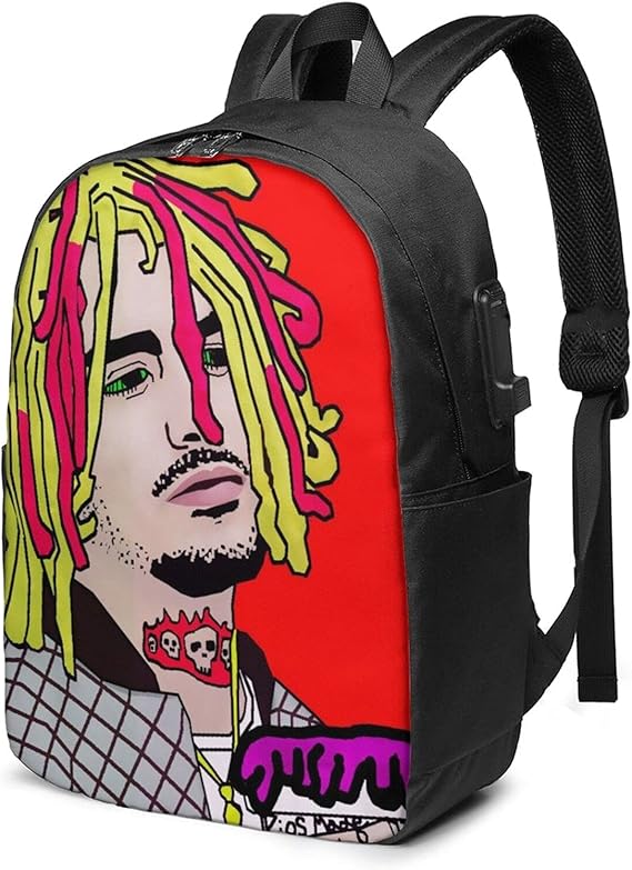 Amazon Co Jp バックパック Cartoon Lil Pump 漫画リルパンプ スクールバッグ 耐摩耗 厚く マルチポケット 多機能 男女 ノートパソコン用バックパック 中学生 高校生 学校 通勤 カジュアル スポーツ 自転車 Usb充電 ヘッドホン穴付き リュックサック 服 ファッション小物