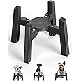 CZPET Dog Bowl Stand with Adjustable Width [Stand Only], Elevated Pet Water & Food Feeder for Medium Dogs, Stable and Anti-Slip Raised Bowl