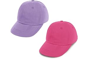 ENBAOHUI 2 Packs Toddler Baseball Summer Hat Kids Baseball Cap Toddler Hat for Boys Girls Cotton Kids Baseball Hat Caps 3-10T